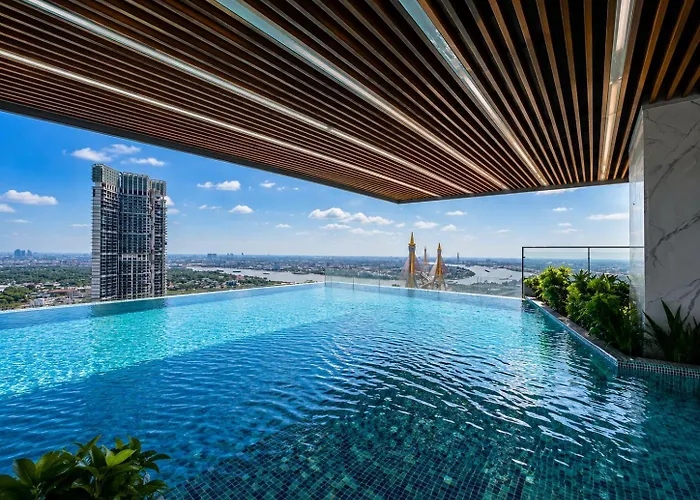 公寓 1br High Floor Partial River View 曼谷