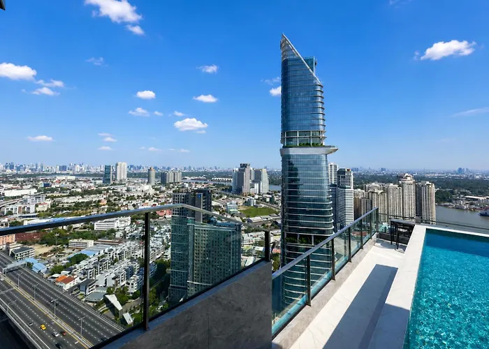 1br High Floor Partial River View 曼谷